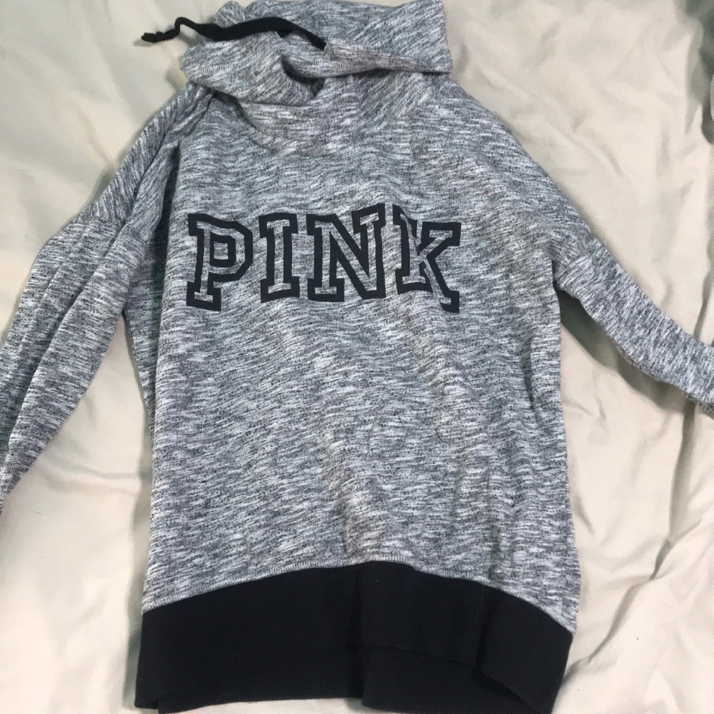 cowl neck PINK sweatshirt